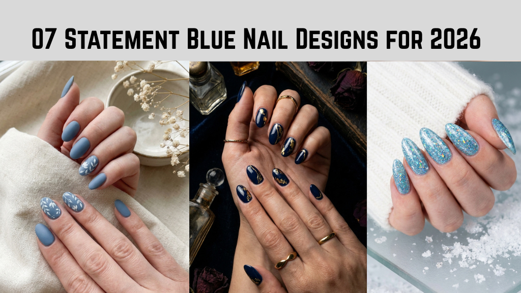 07 Statement Blue Nail Designs for 2026
